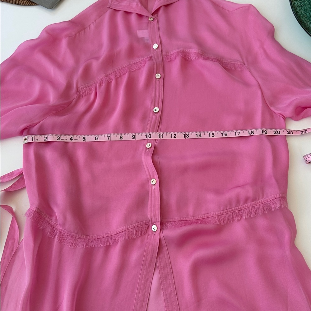 Chado Ralph Rucci Silk Chiffon Tunic S/M - Picture 7 of 14